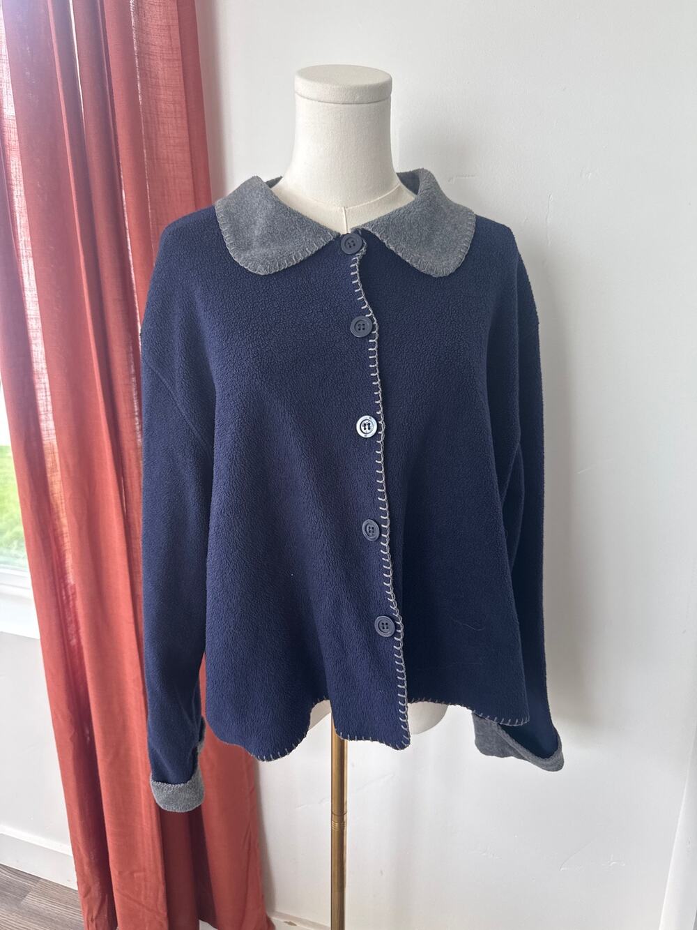 High Sierra Fleece Cardigan Cottagecore Grandmacore Fairycore Grandpacore